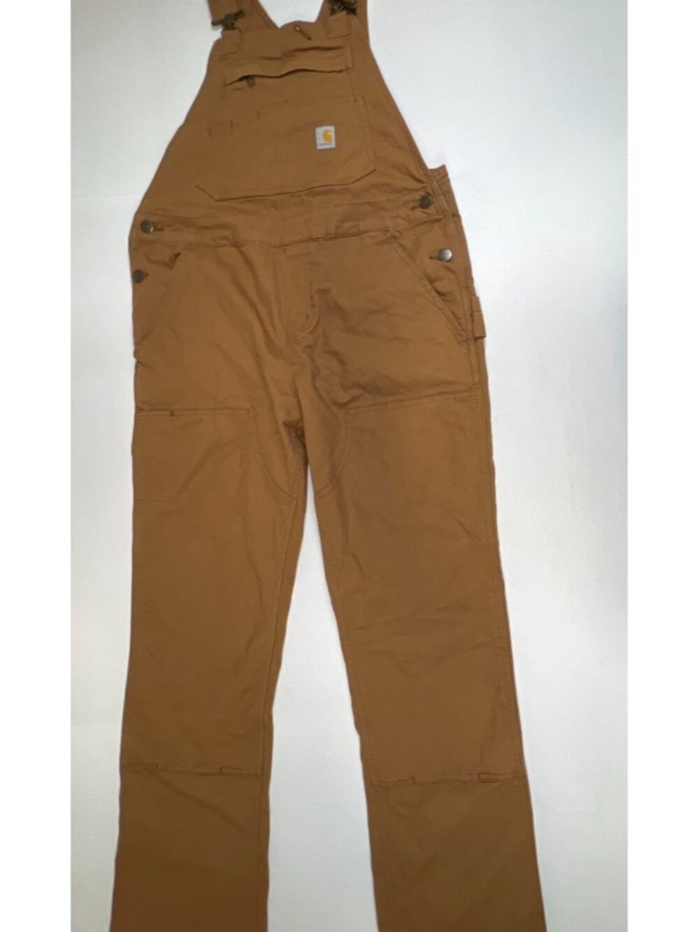 Carhartt Women's Rugged Flex Crawford Bib Overalls Brown 106001 M 8-10 Regular